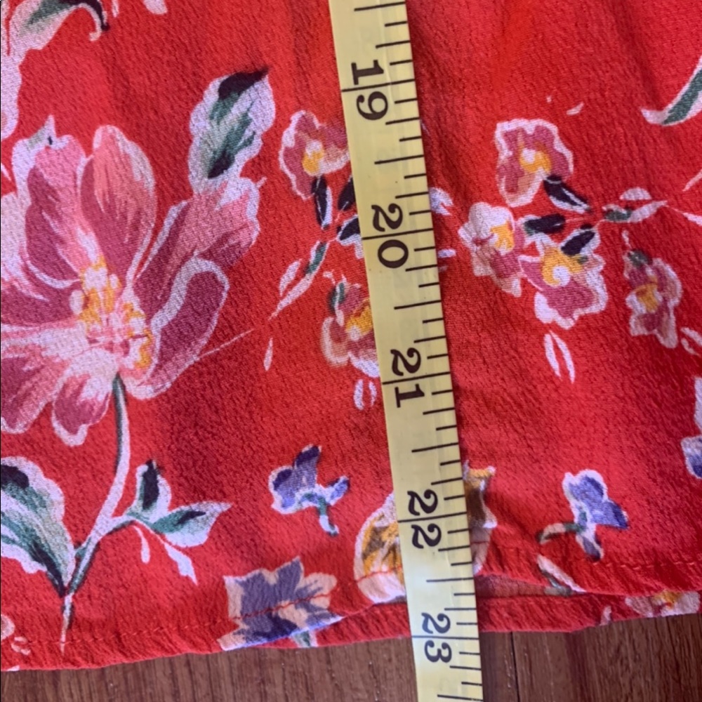 ASTR The Label Red Ruffle Floral Mini Dress S - Picture 12 of 12